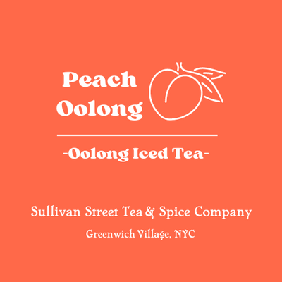 Peach Oolong Iced Tea 🍑