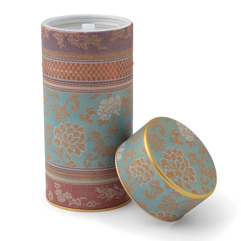 Brocade Peony Tea Canister