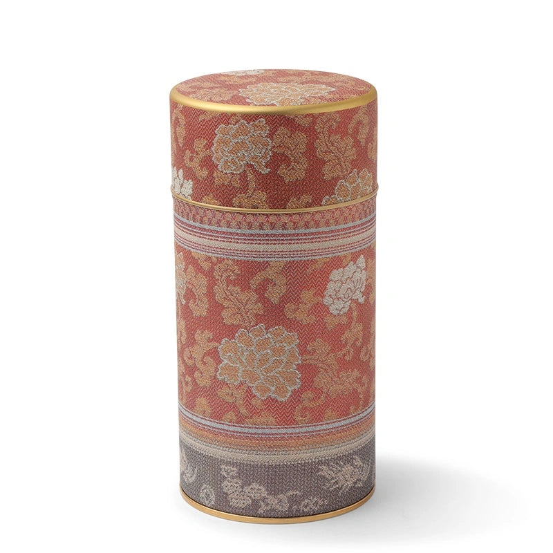 Brocade Peony Tea Canister