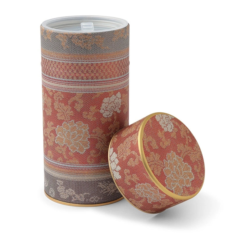 Brocade Peony Tea Canister