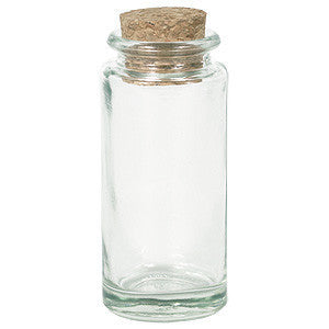 Round Spice Jar with Cork, 3.4 oz.
