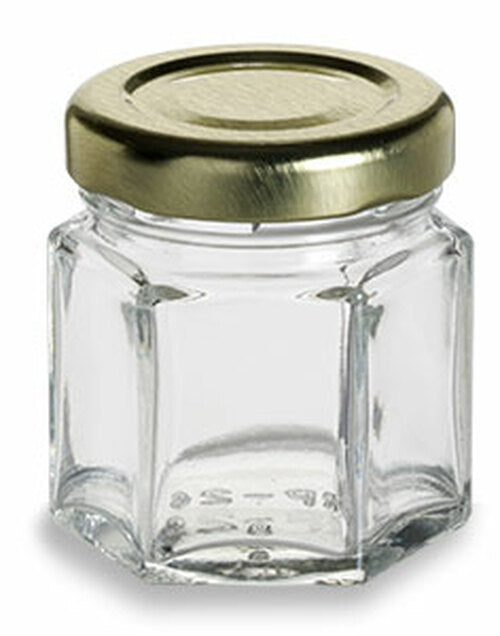 Hexagon Glass Jar - Small