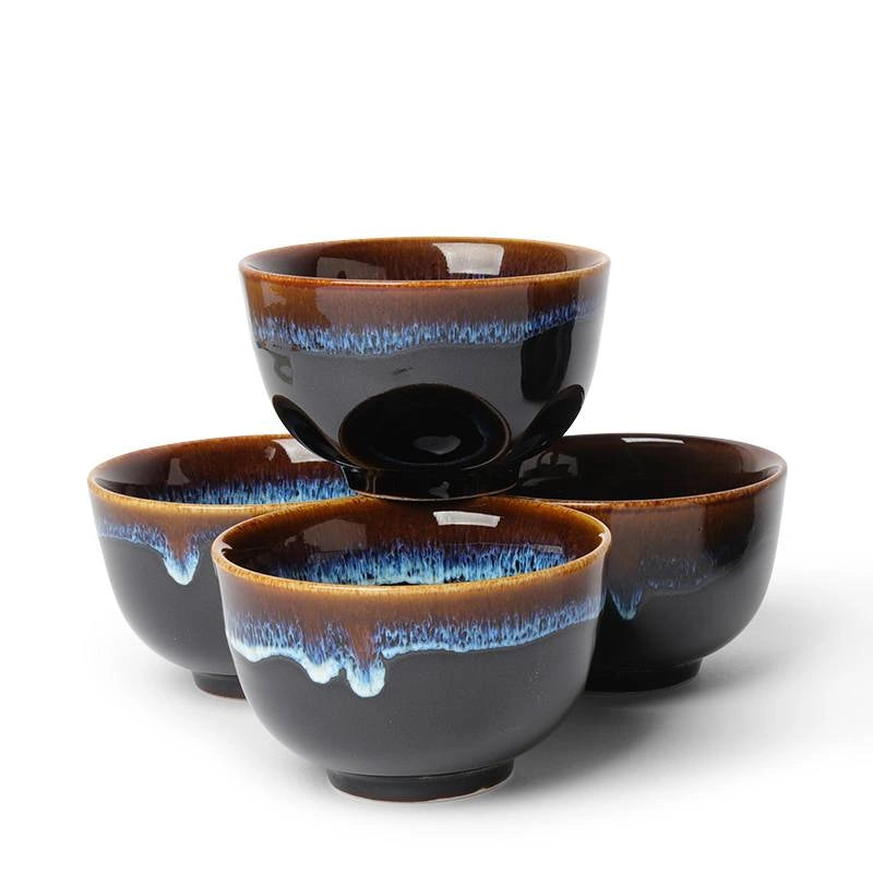 Aequorea Japanese square pot tea set
