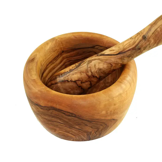 Olive Wood Mortar & Pestle