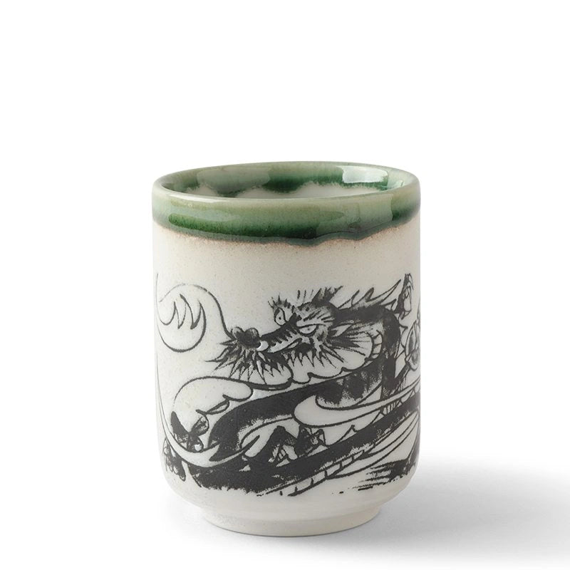 Angry Dragon Ceramic Teacup