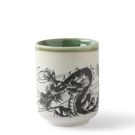 Angry Dragon Ceramic Teacup