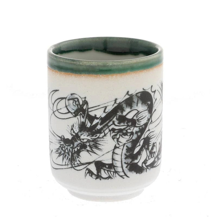 Angry Dragon Ceramic Teacup