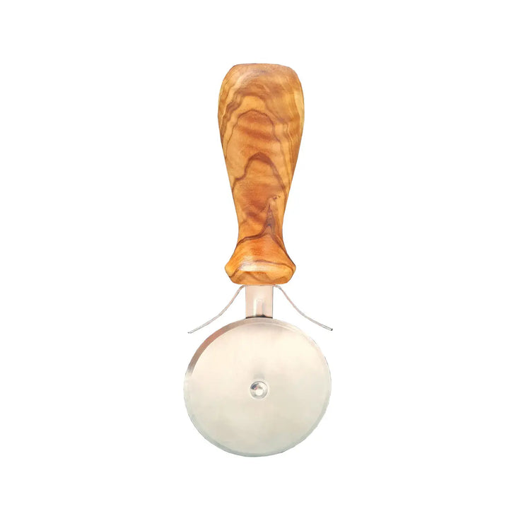 Pizza Cutter with Olive Wood Handle
