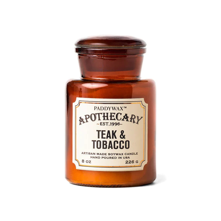 Apothecary - Teak & Tobacco Soy Candle