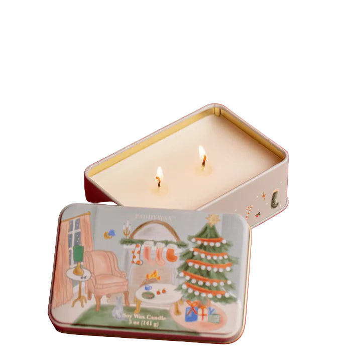 Holiday Tin - Persimmon & Chestnut  Soy Candle