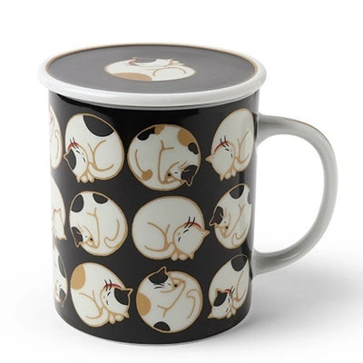 Sleeping Cats Mug With Lid