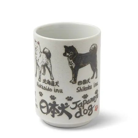 Japanese Dogs Ceramic Teacup