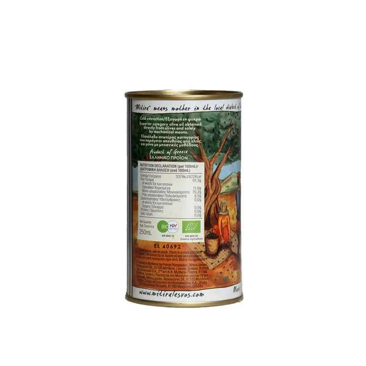 Mitira Organic Extra Virgin Olive Oil Tin (250mL)