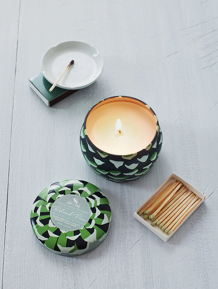 Roland Pine Small Tin Soy Candle