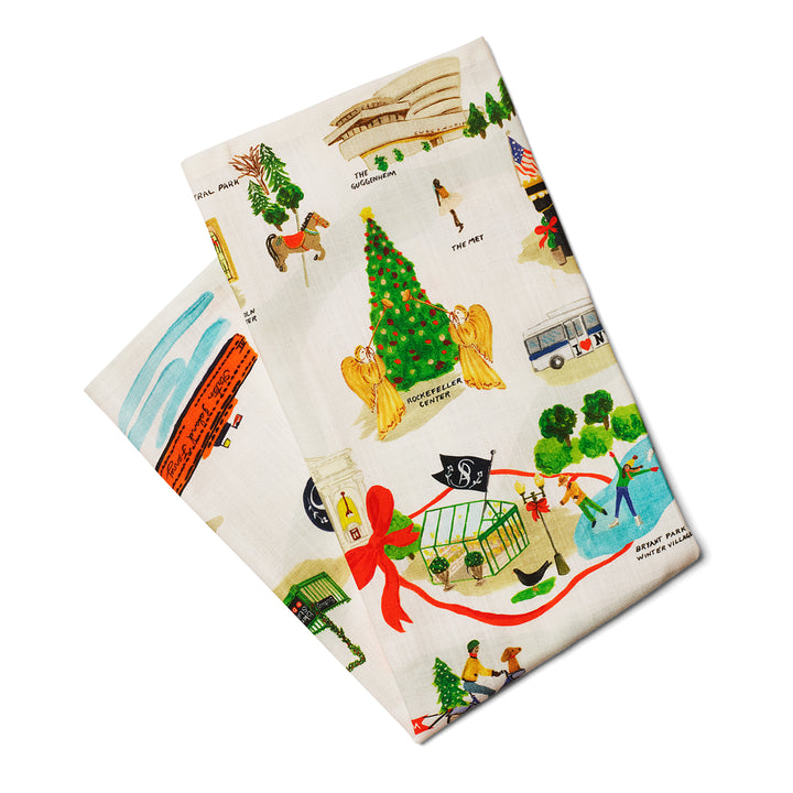 Holiday in New York Tea Towel