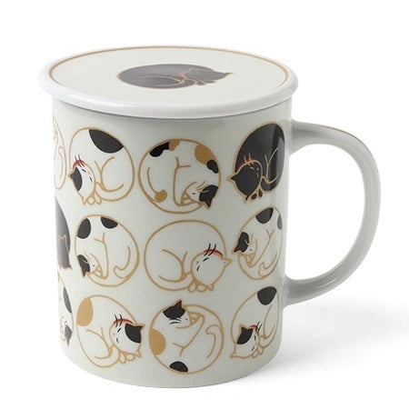 Sleeping Cats Mug With Lid