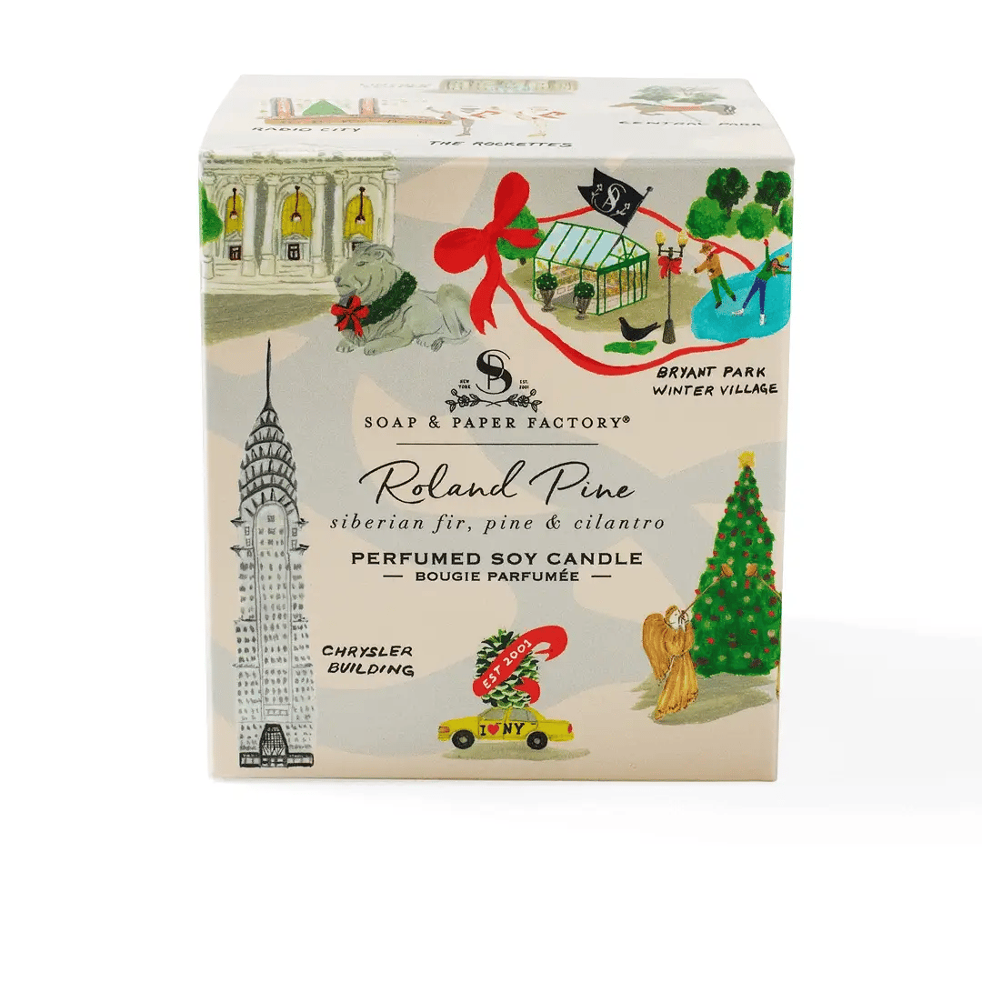 Roland Pine Large Soy Candle - Christmas In New York Edition