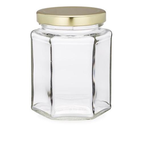 Hexagon Glass Jar - Large - Sullivan Street Tea & Spice Company