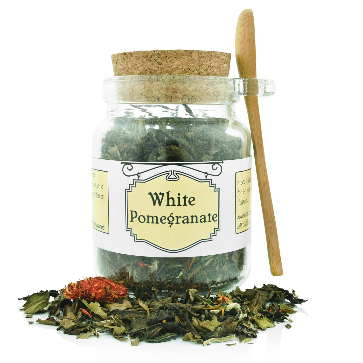 White Pomegranate Tea Gift Jar - Sullivan Street Tea & Spice Company