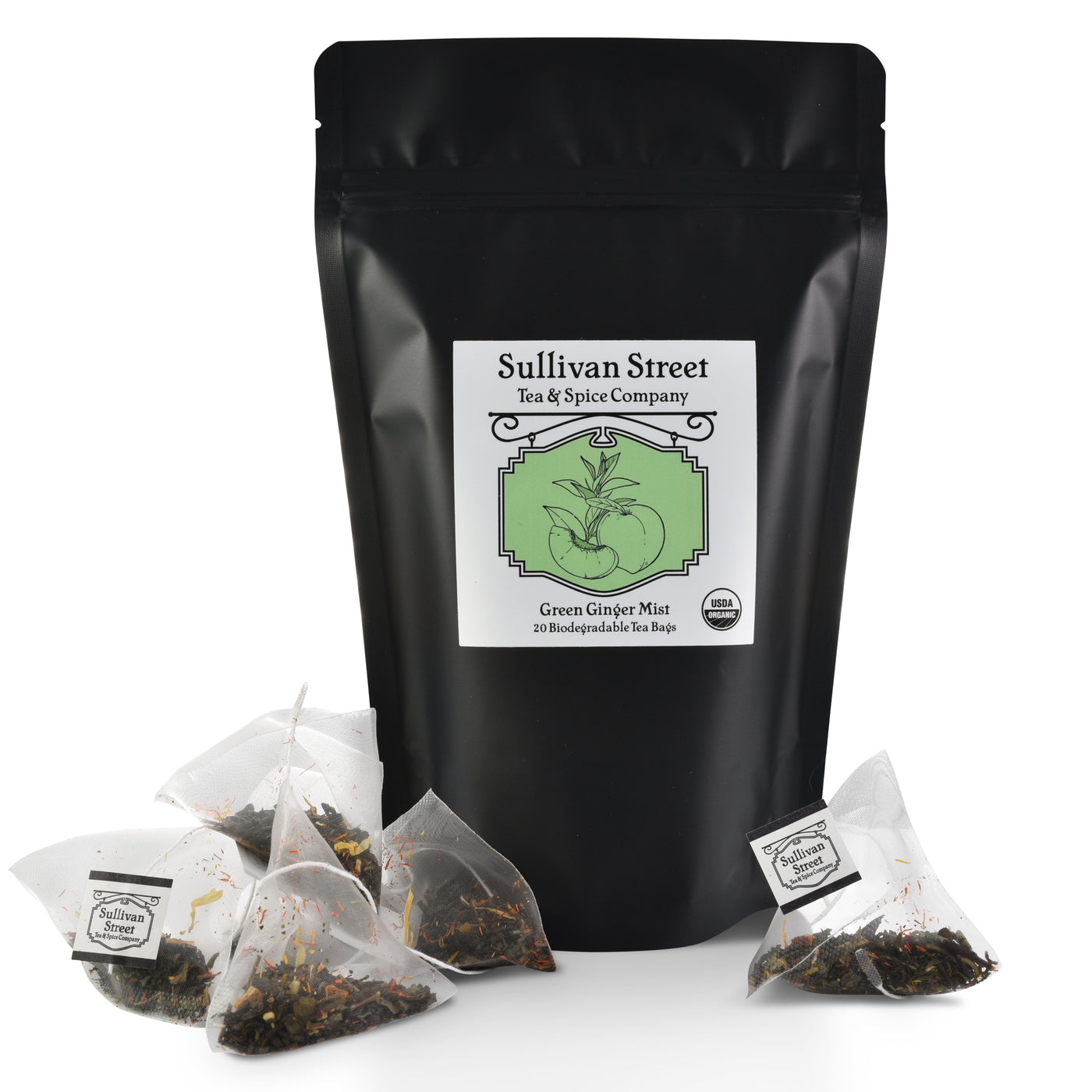Green Ginger Mist Tea Bags - Sullivan Street Tea & Spice Company