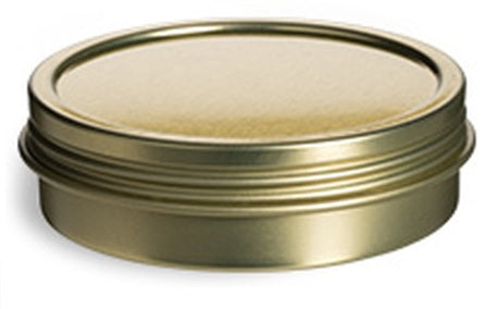 Round Metal Tin With Screw Top Cover