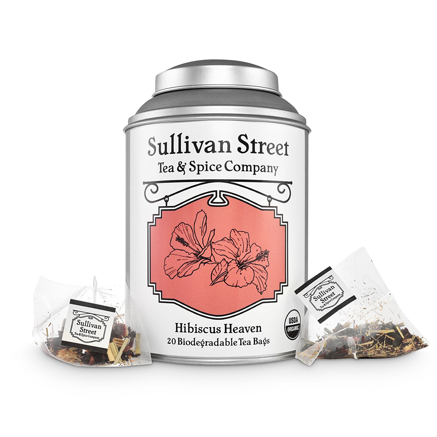 Hibiscus Heaven Tea Bags - Canister