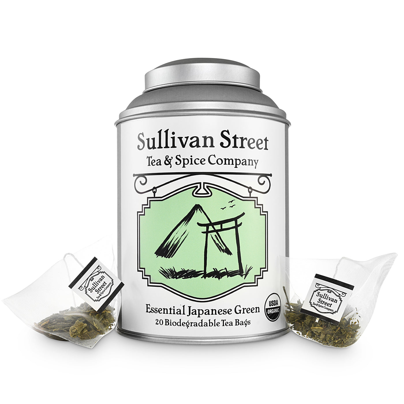 Japanese Bancha Green Tea Bags - Canister