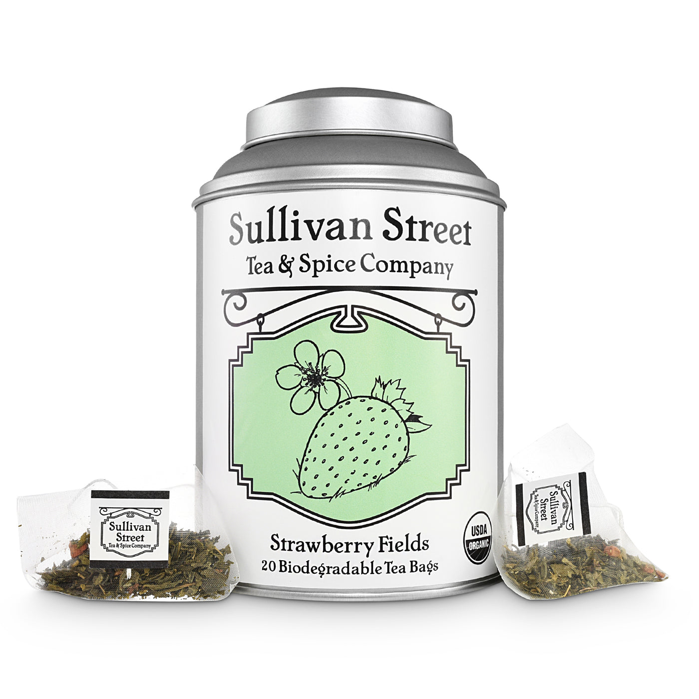 Strawberry Fields Tea Bags - Canister