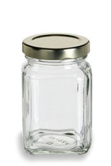 Victorian Square Glass Jar